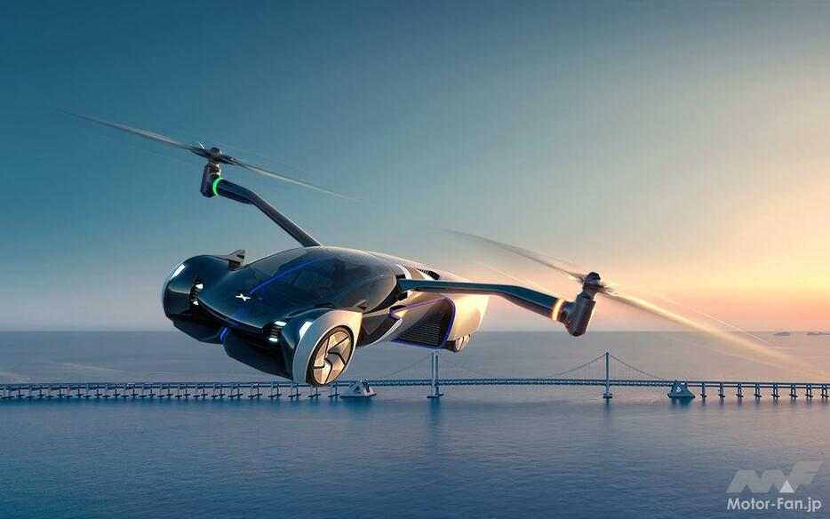 PHOTO：Xpeng　中国・小鵬汽車が開発している「空飛ぶクルマ（Flying Car）