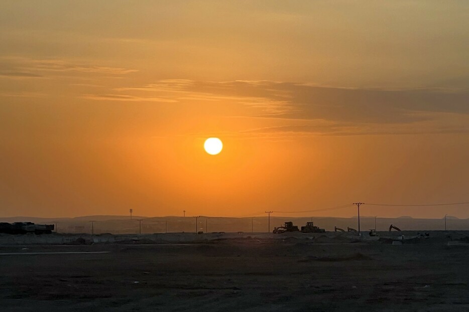 ▲ サウジアラビアといえば、砂漠の太陽、こんなイメージがありました