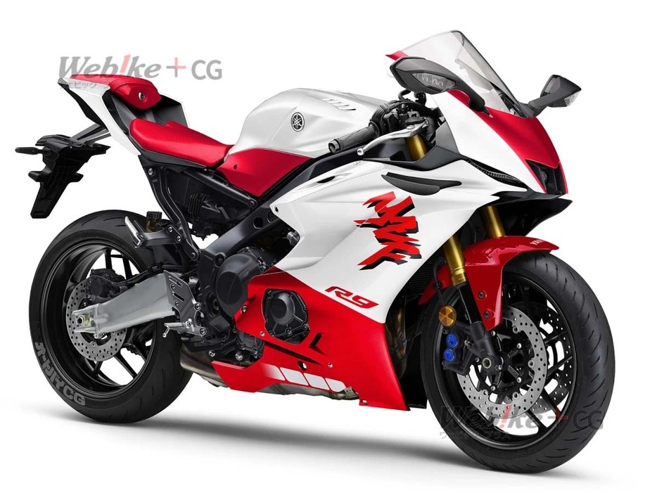 登場間近と噂されるYZF-R9。MT-09のバリエーションモデルだが、よりスポーティな味付けになるだろう。また、ウイングレットは予想CGよりもさらに大型化するかもしれない。