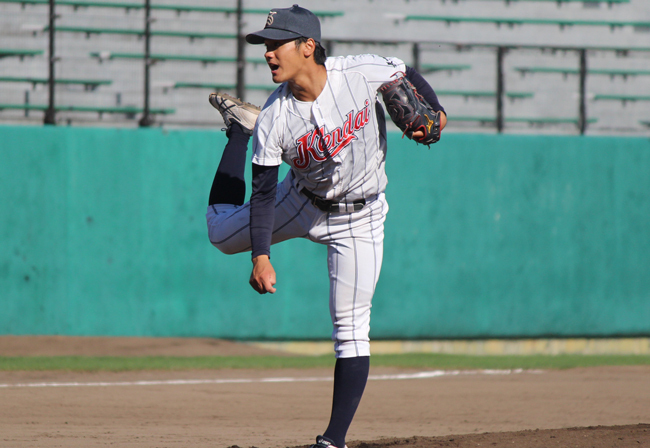 長崎県立大・出口勝太投手（4年＝五島出身）