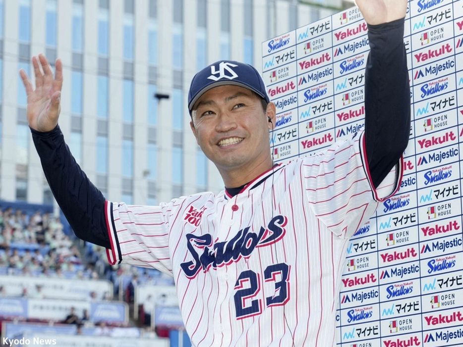 ヤクルト・青木宣親 (C) Kyodo News