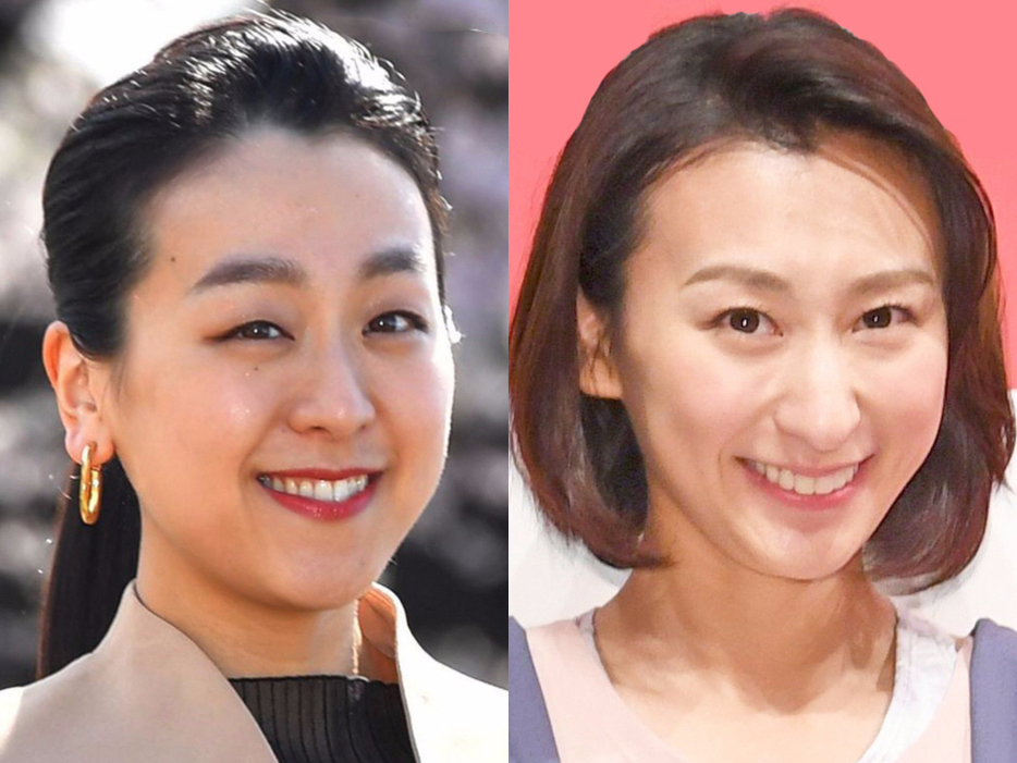 　浅田真央さん（左）と浅田舞さん