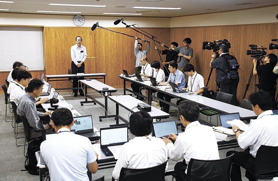 5地域への「ツキノワグマ出没警報」の発出を決めた会議