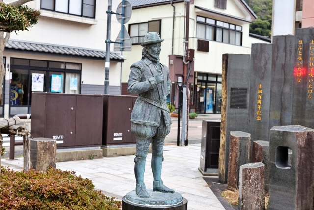 平戸歴史の道　ウイリアム・アダムス像