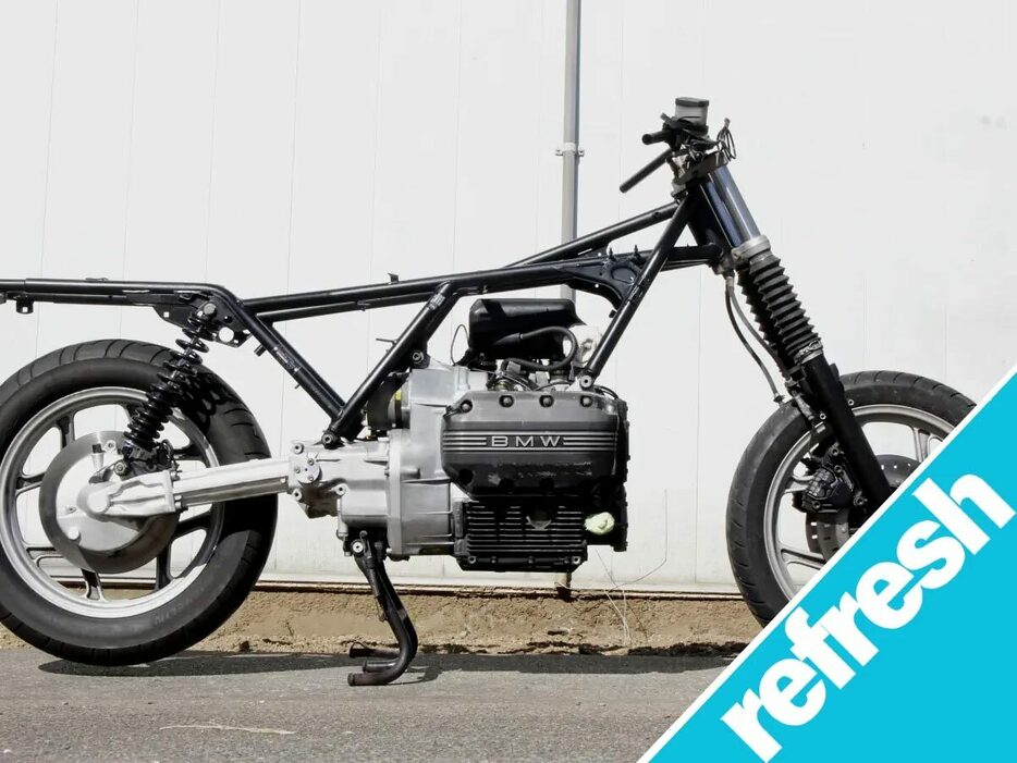 BMW K75S、磨きとペイントでどこまで仕上がる？