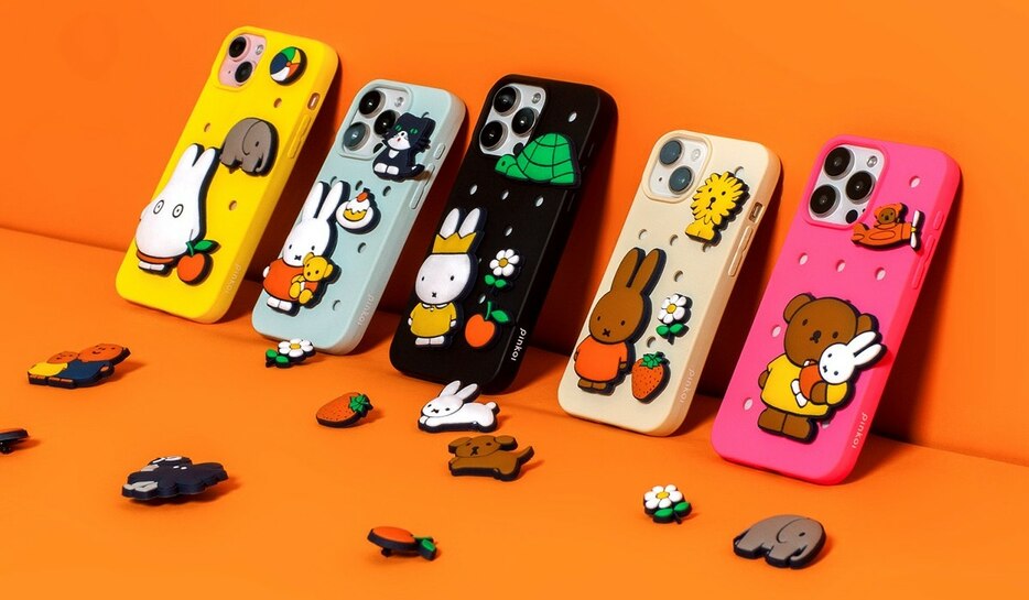 気分に合わせてピンを変えられる♪ Pinkoi×miffyコラボレーション「Pinkoi Pin スマホケース」 Illustrations Dick Bruna （C） copyright Mercis bv，1953－2024 www．miffy．com Licensed by Valueimage Plus Ltd.