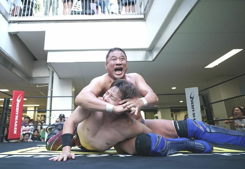 ガンバレ☆プロレスに初参戦した永田裕志（新日本プロレス）