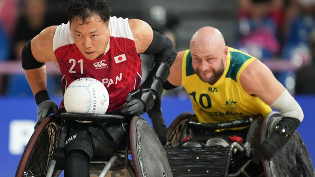 パリパラリンピックの車いすラグビーで決勝に進んだ日本代表主将の池透暢選手(写真：アフロスポーツ)