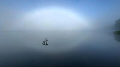 大沼公園で目撃された「白虹」