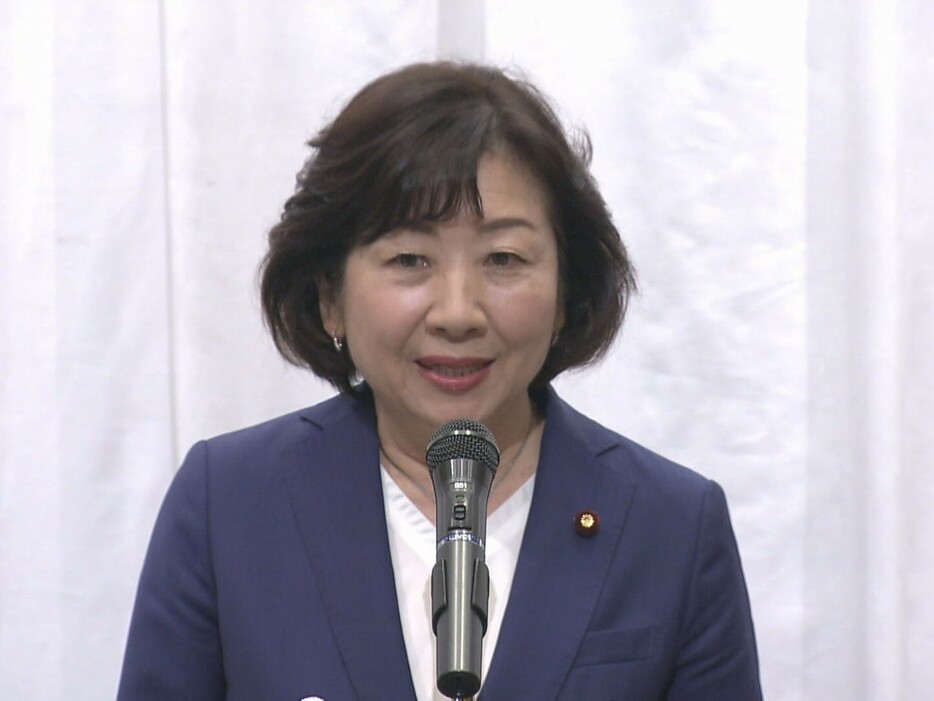 記者会見する野田聖子衆議院議員 2024年9月7日