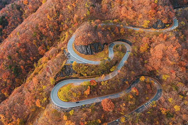 日光の紅葉スポット 「いろは坂」