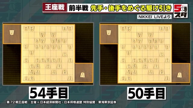 50手目と54手目が同じ局面　藤井七冠は「千日手」を狙うが…