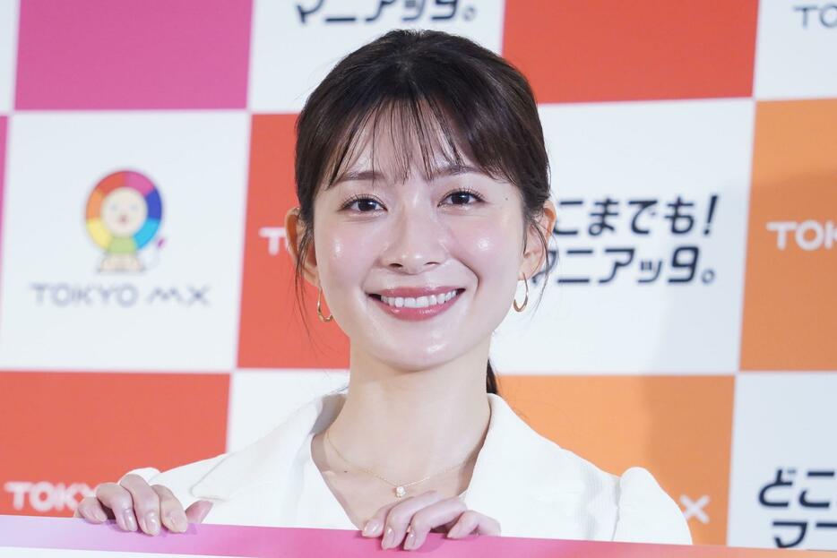 TOKYO MXの10月期改編発表会に登場した山本里菜さん