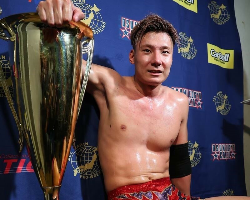 「王道トーナメント」を制した綾部蓮（写真提供：全日本プロレス）