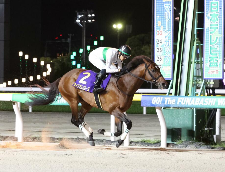 　日本テレビ盃を制したウィリアムバローズ