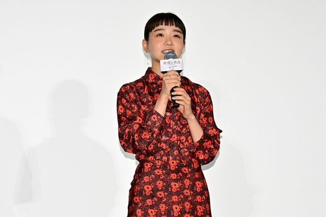 公開記念舞台挨拶に登場した奈緒さん　（C）2024　映画「傲慢と善良」製作委員会　配給：アスミック・エース