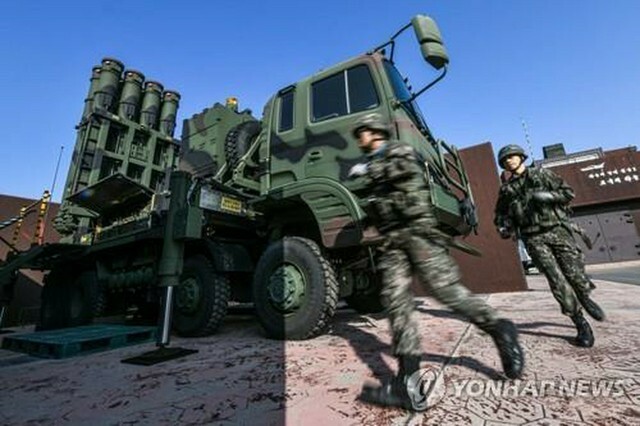 韓国軍が運用中の「天弓2」（韓国空軍提供）＝（聯合ニュース）≪転載・転用禁止≫