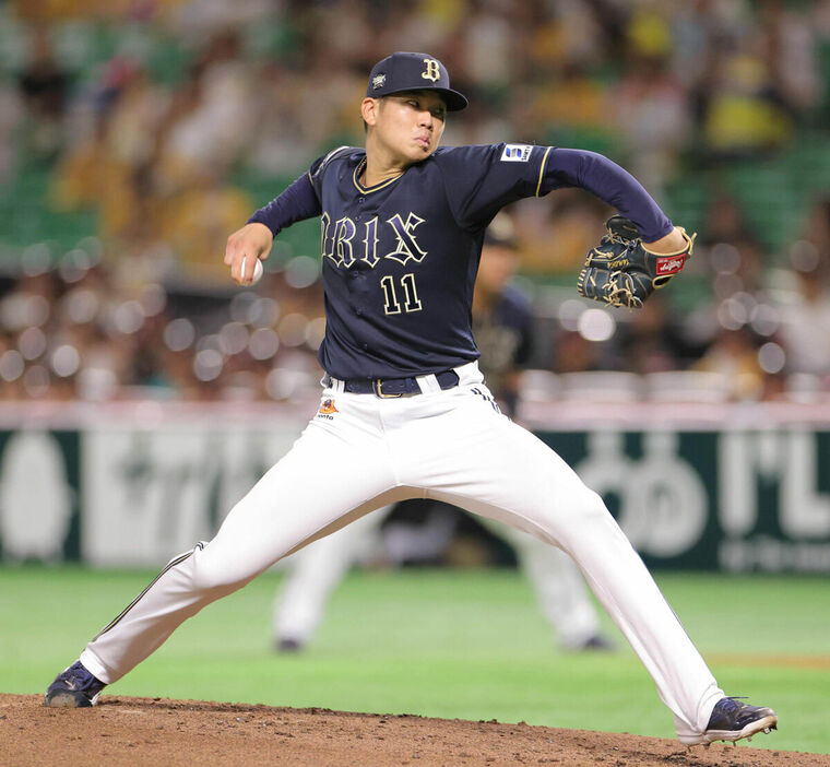 オリックス先発の山下舜平大（カメラ・義村　治子）