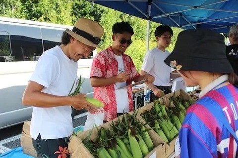 「なおもろこし」はあっという間に完売