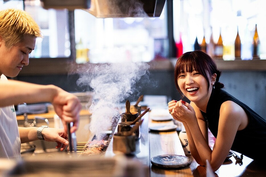 ▲ オーダーした焼き鳥は、セセリとハツとつくね