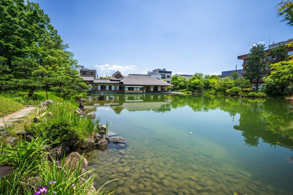 ▲ 大きな池は写真映えもバッチリ