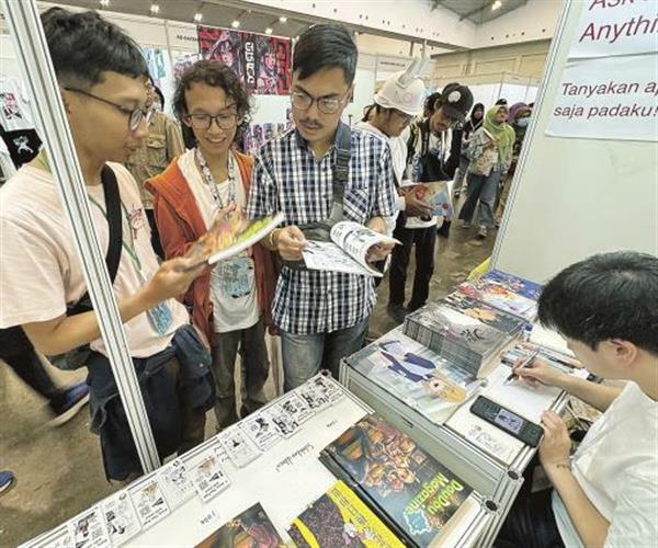 インドネシアのイベントにブース出展した（同社提供）