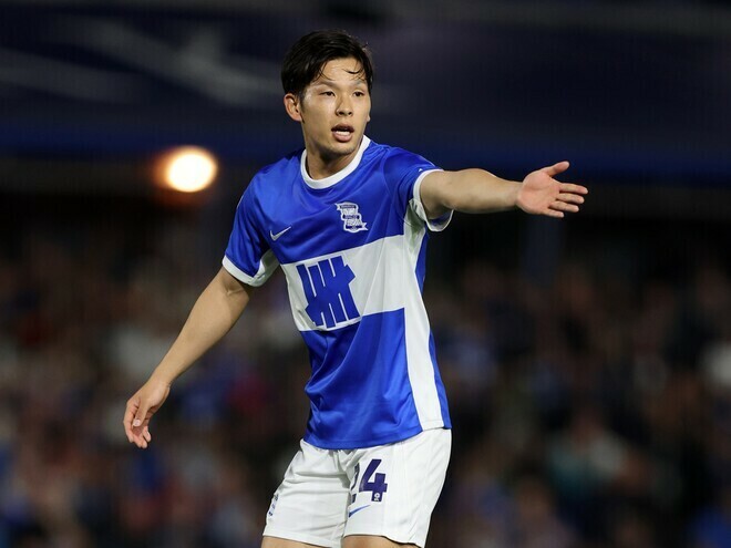 今夏にバーミンガムに加入した岩田。(C)Getty Images