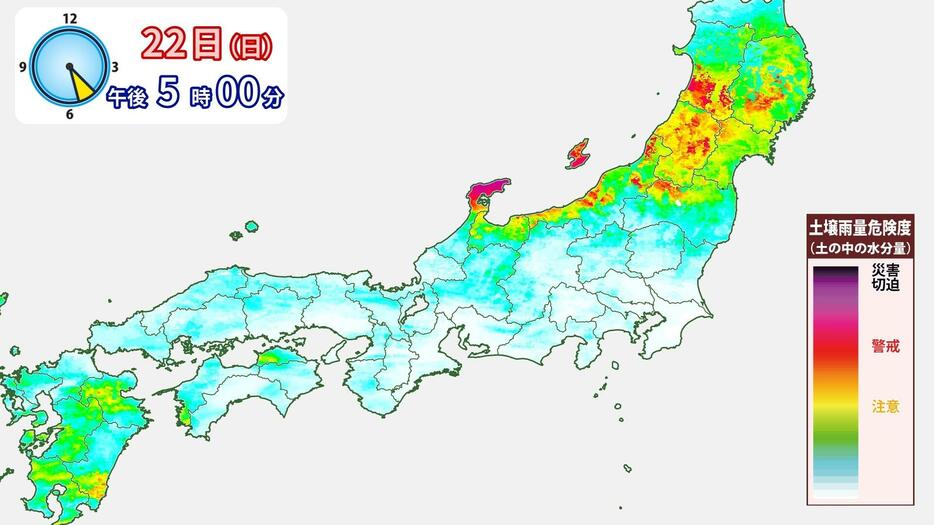 土の中の水分量