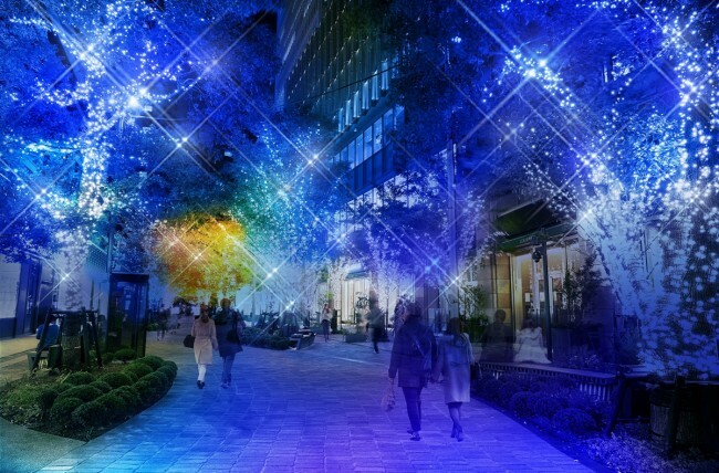 「HIBIYA AREA ILLUMINATION」ブルーモーメント　実施期間：11月14日（木）～12月6日（金）