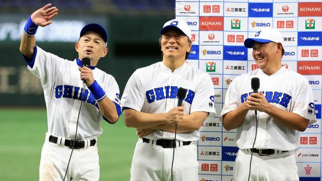 チームとして共に戦った左からイチローさん、松井秀喜さん、松坂大輔さん(写真：日刊スポーツ/アフロ)