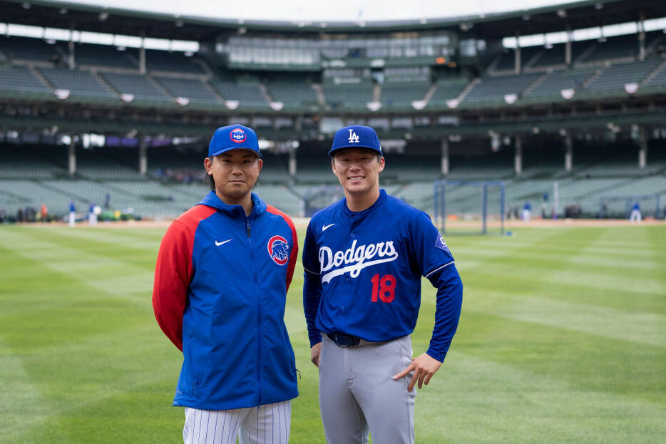 11日の試合に先発する今永昇太（左）と山本由伸（右）