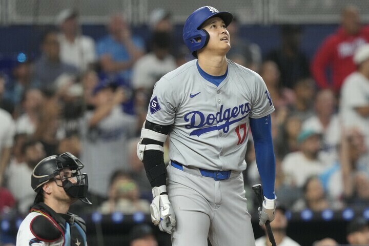 ドジャースの大谷翔平。“51-51”の偉業を成し遂げた。(C) Getty Images