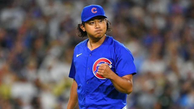 大谷翔平選手を3打数ノーヒットに抑えた今永昇太投手（写真:アフロ）