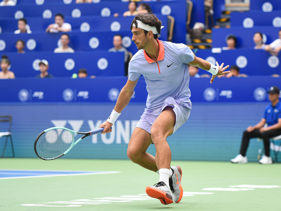 「成都オープン」（中国・成都）で準決勝に進出したロレンツォ・ムゼッティ（イタリア）（Getty Images）