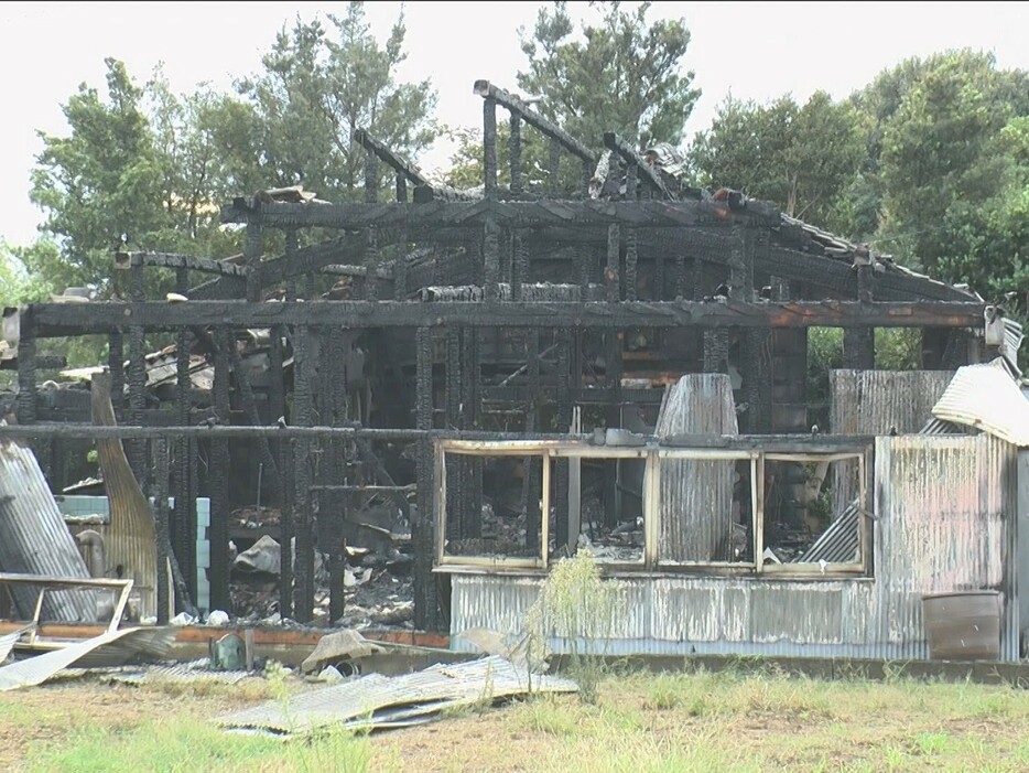 火事があった現場 三重県御浜町