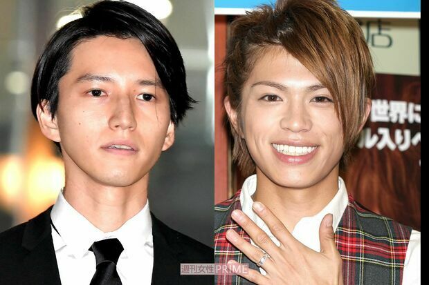 左から田口淳之介、山本裕典