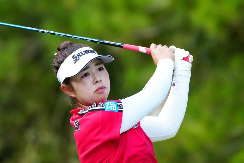 山下美夢有（写真は日本女子プロゴルフ選手権、撮影/岡沢裕行）