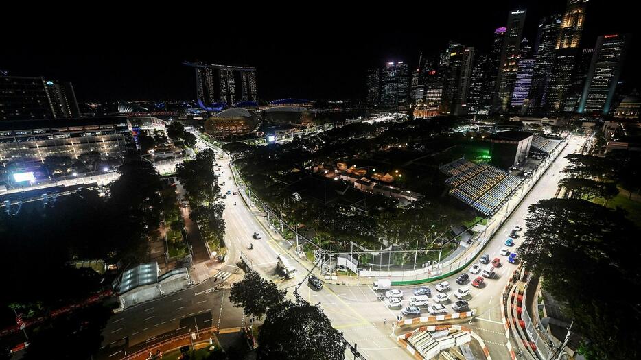 シンガポールの中心地がそのままトラックとなっている／Getty Images