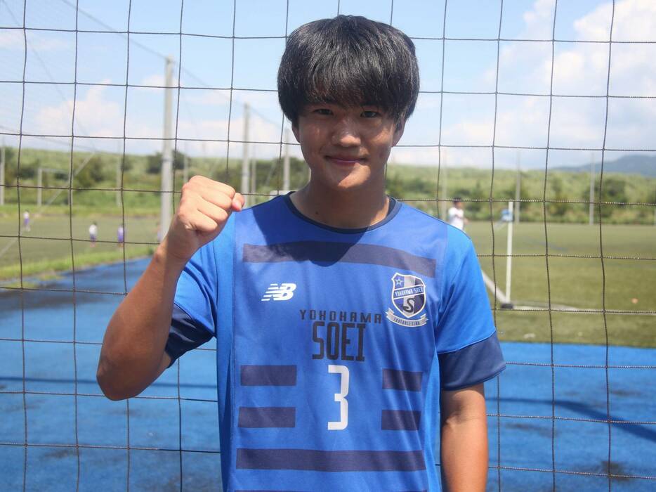 「2024 関東ROOKIE LEAGUE U-16」Bリーグアシスト王、横浜創英高DF八鍬一真(SCH.FC出身)(Taro YOSHIDA)