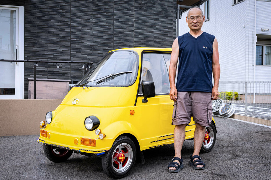 タケオカ自動車工芸の原付カー、アビー キャロットとオーナーの“ドクターK”さん