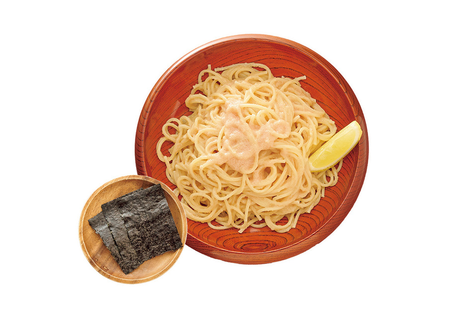 食感の違う2種類のたらこなど、具材にこだわったパスタ1,408円。