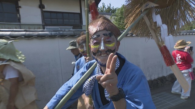 高松市香川町浅野地区で行われた「ひょうげ祭り」