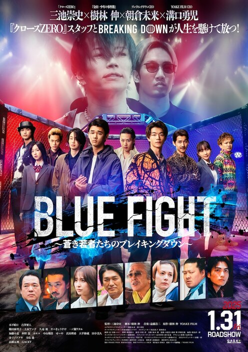 「BLUE FIGHT ～蒼き若者たちのブレイキングダウン～」メインビジュアル