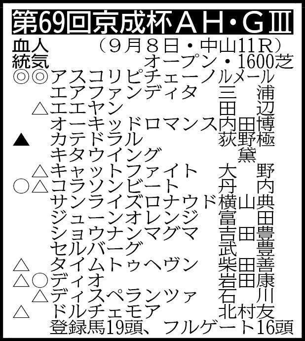 　※騎手は想定　※除外対象＝ワールドウインズ、ベラジオソノダラブ、グラニット