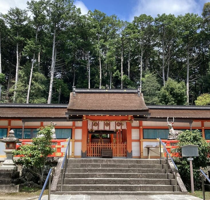 奈良・春日大社の分社にあたる大原野神社は藤原氏ゆかりの神社（撮影・筆者、以下同）