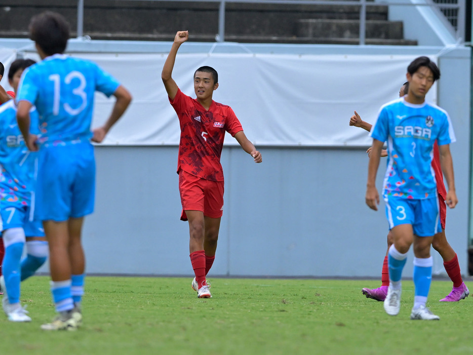 前半12分、広島県MF太田大翔(広島ユース、1年)が先制ゴール(Koki NAGAHAMA/GEKISAKA)