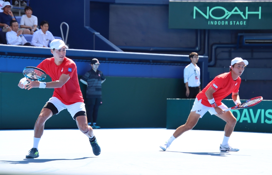 （左から）綿貫陽介と望月慎太郎[画像/tennis365.net]