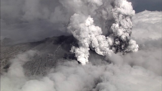 御嶽山噴火の様子