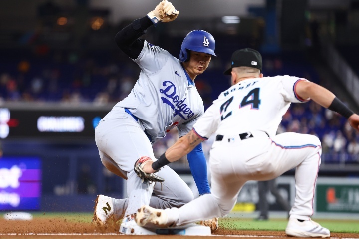 大谷は2盗塁を決め、今季51盗塁に伸ばした。(C) Getty Images