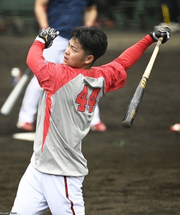 広島・林晃汰  (C)Kyodo News